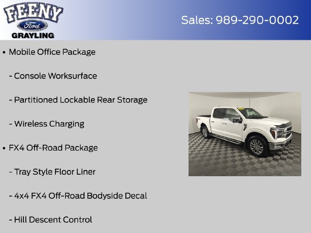 Certified 2024 Ford F150 Lariat w/ Equipment Group 502A High AWD/4WD image 12