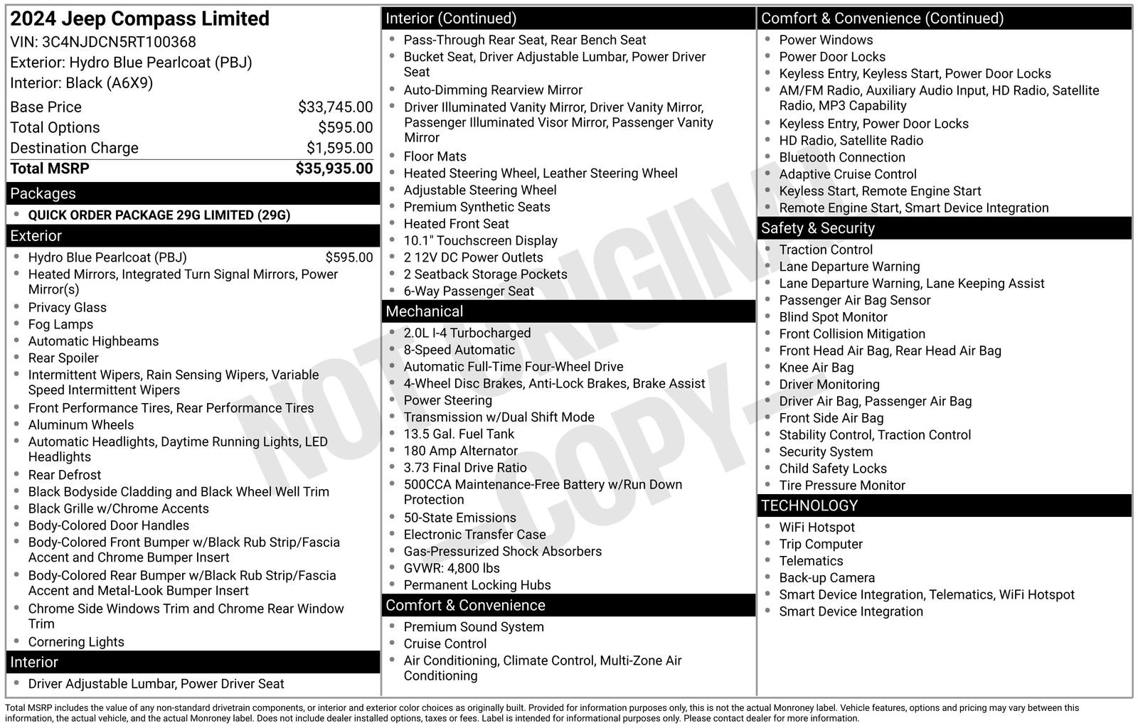 Used 2024 Jeep Compass Limited image 34