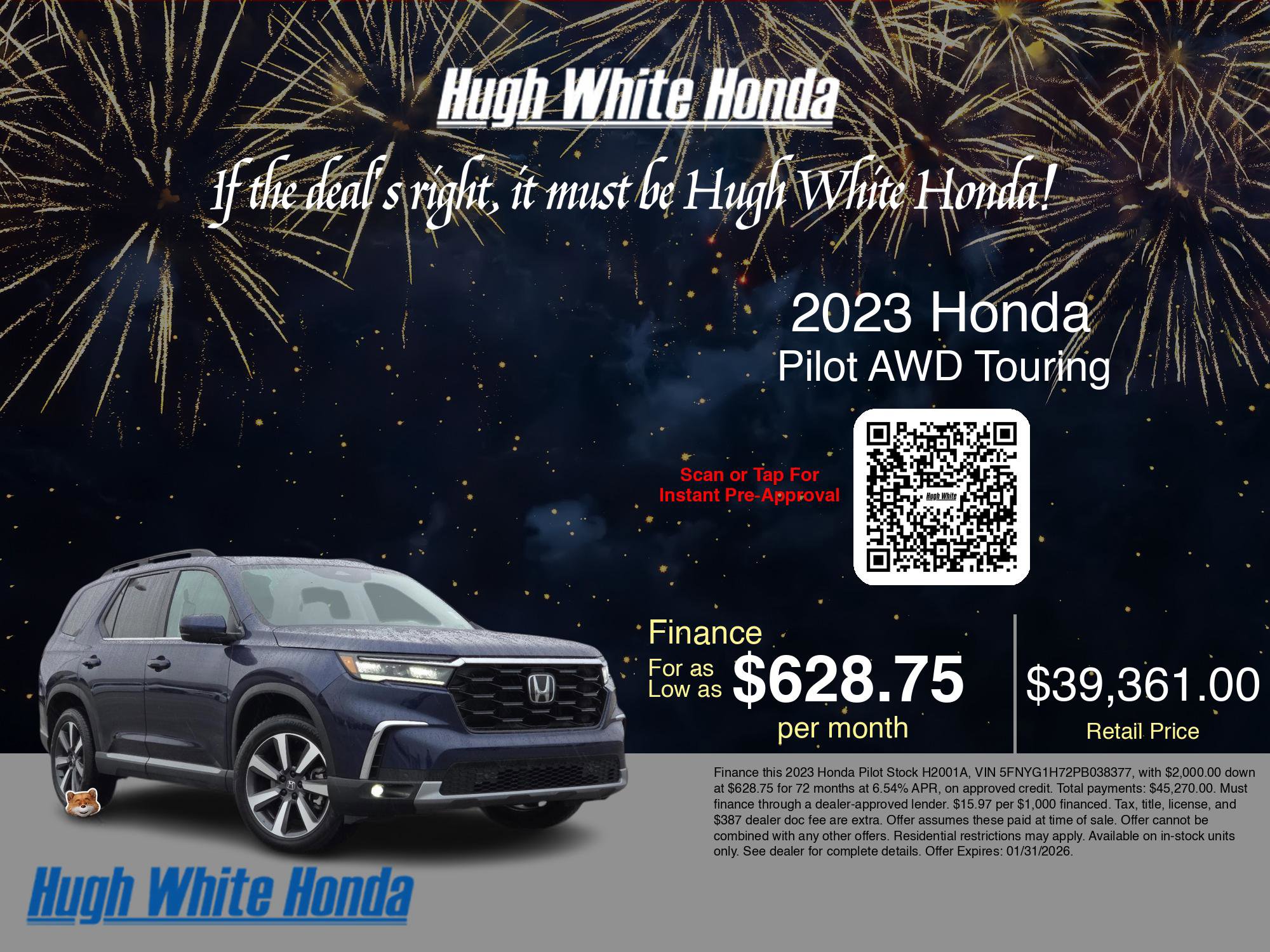 Used 2023 Honda Pilot Touring image 3