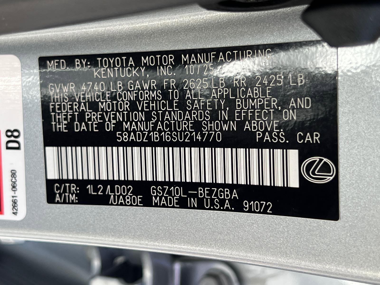 New 2025 Lexus ES 350 w/ Premium Package image 27