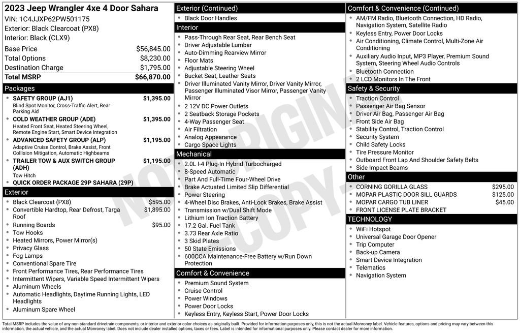 Used 2023 Jeep Wrangler Unlimited Sahara w/ Cold Weather Group image 10