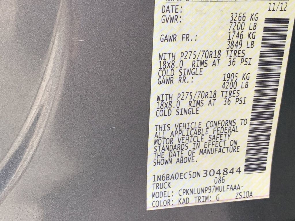 Used 2013 Nissan Titan PRO-4X w/ Pro-4x Luxury Pkg image 13