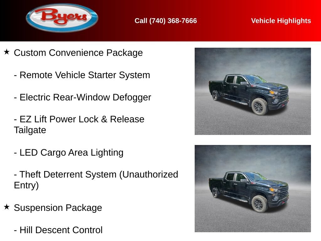 Used 2024 Chevrolet Silverado 1500 Custom Trail Boss AWD/4WD image 11