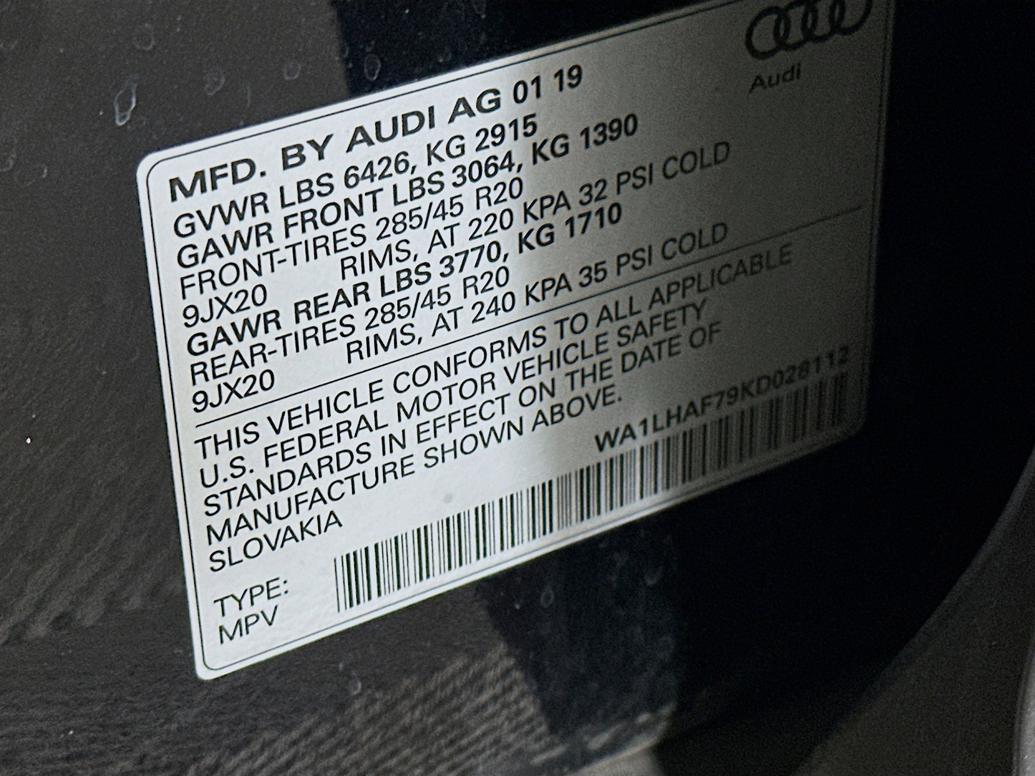 Used 2019 Audi Q7 2.0T Premium Plus w/ Premium Plus Package AWD/4WD image 12