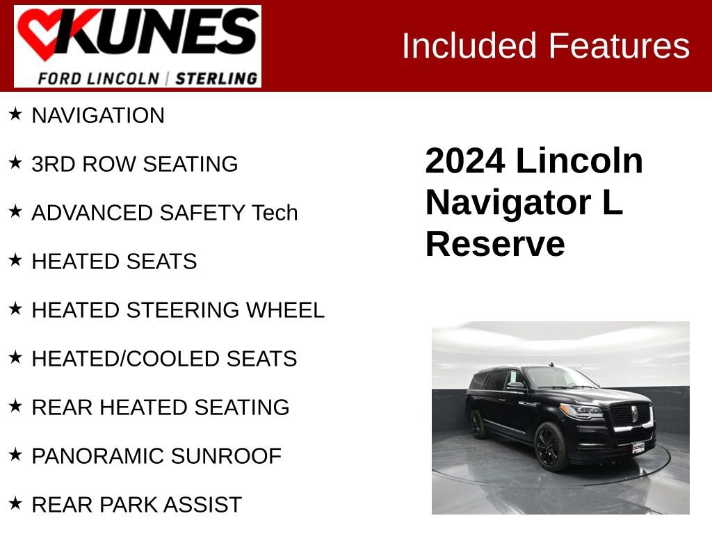 Used 2024 Lincoln Navigator L Reserve w/ Equipment Group 201A image 2