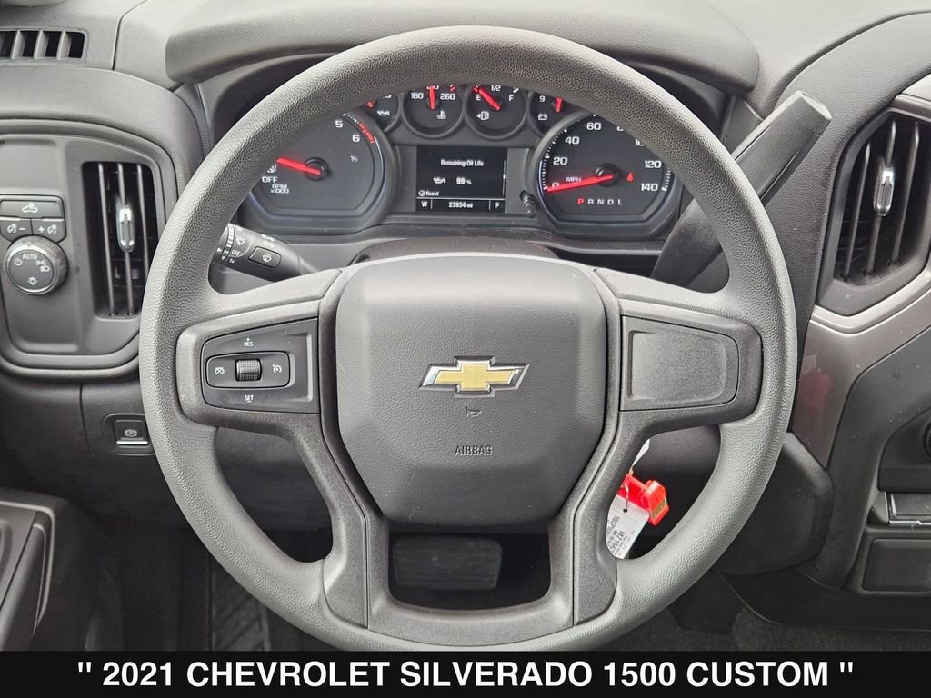 Used 2021 Chevrolet Silverado 1500 Custom w/ LPO, Dark Essentials Package RWD image 21