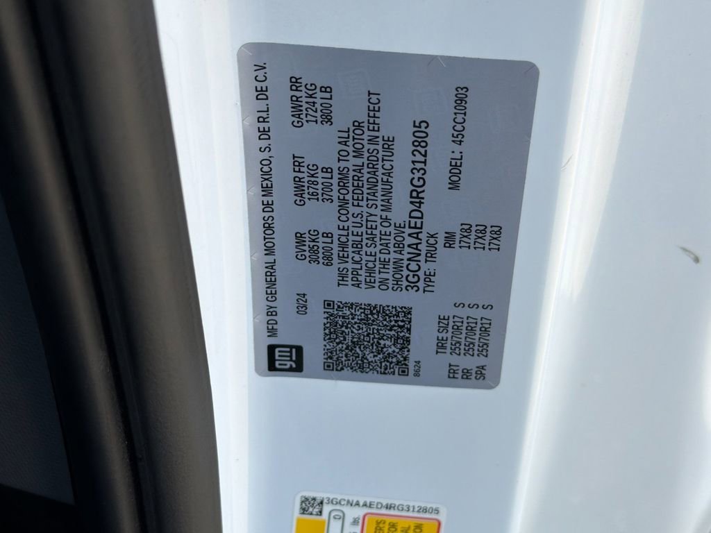 Used 2024 Chevrolet Silverado 1500 W/T w/ WT Fleet Convenience Package image 26