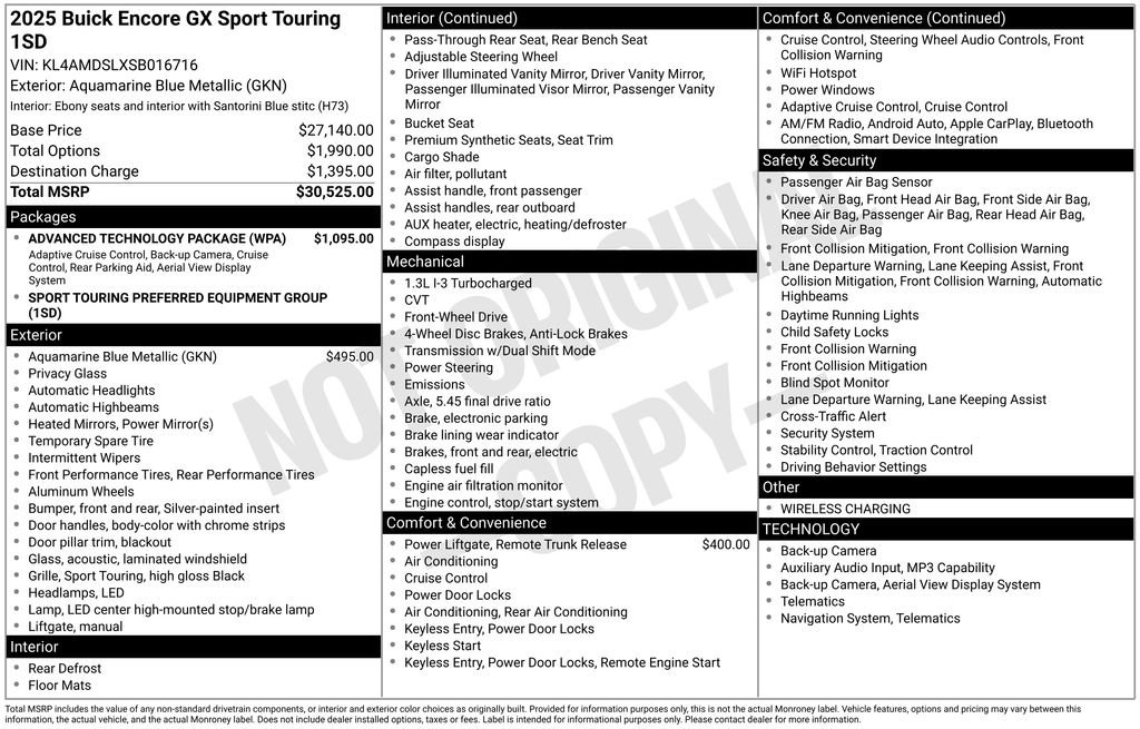 Used 2025 Buick Encore GX Sport Touring w/ Advanced Technology Package FWD image 5