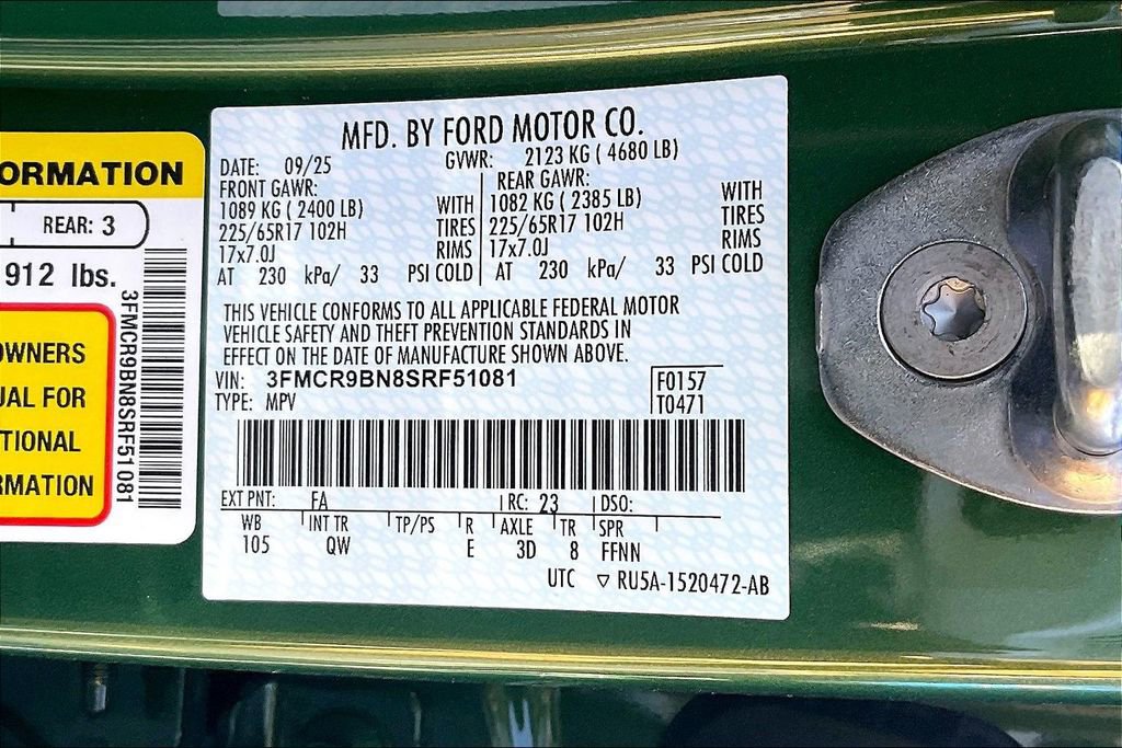 New 2025 Ford Bronco Sport Big Bend image 13