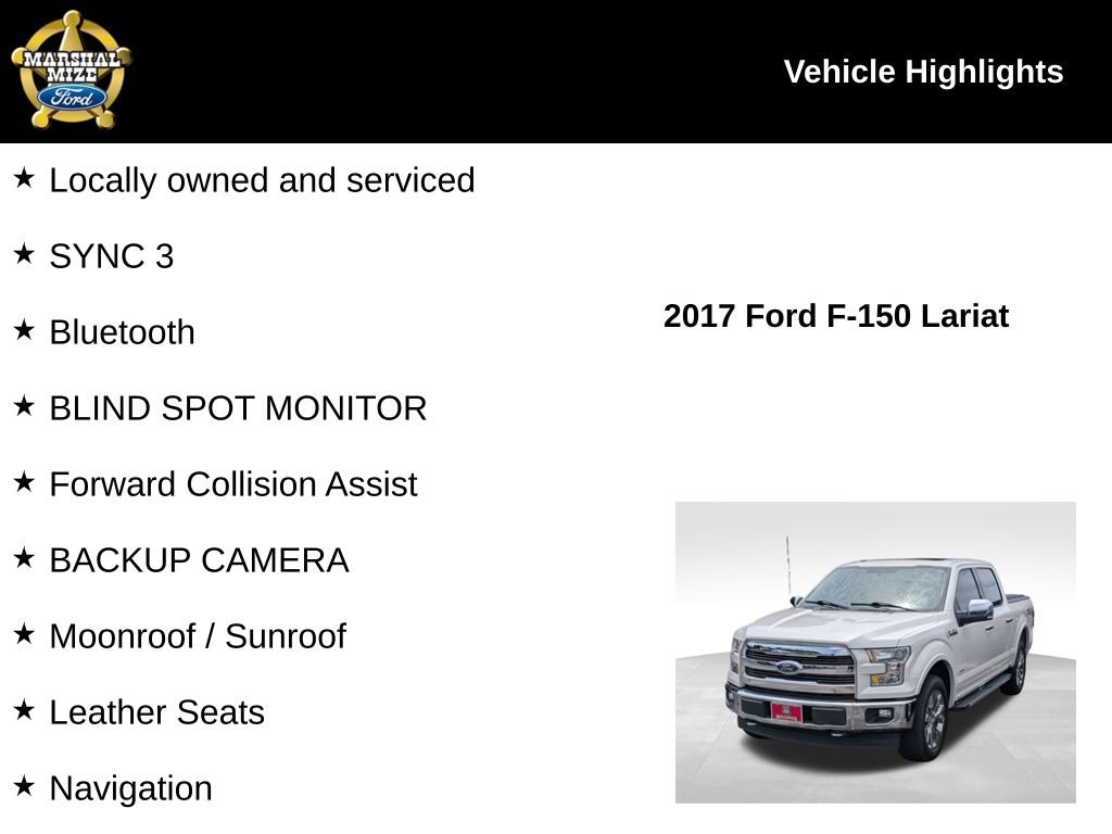 Used 2017 Ford F150 Lariat AWD/4WD image 2