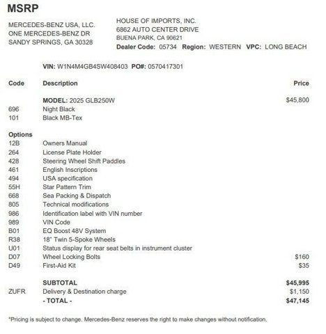 Certified 2025 Mercedes-Benz GLB 250 image 4