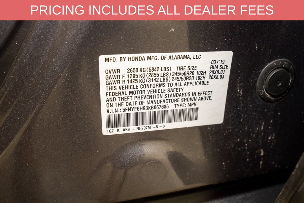 Used 2019 Honda Pilot Touring image 27
