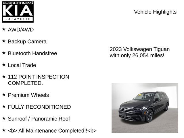 Used 2023 Volkswagen Tiguan SE w/ Panoramic Sunroof Package image 8