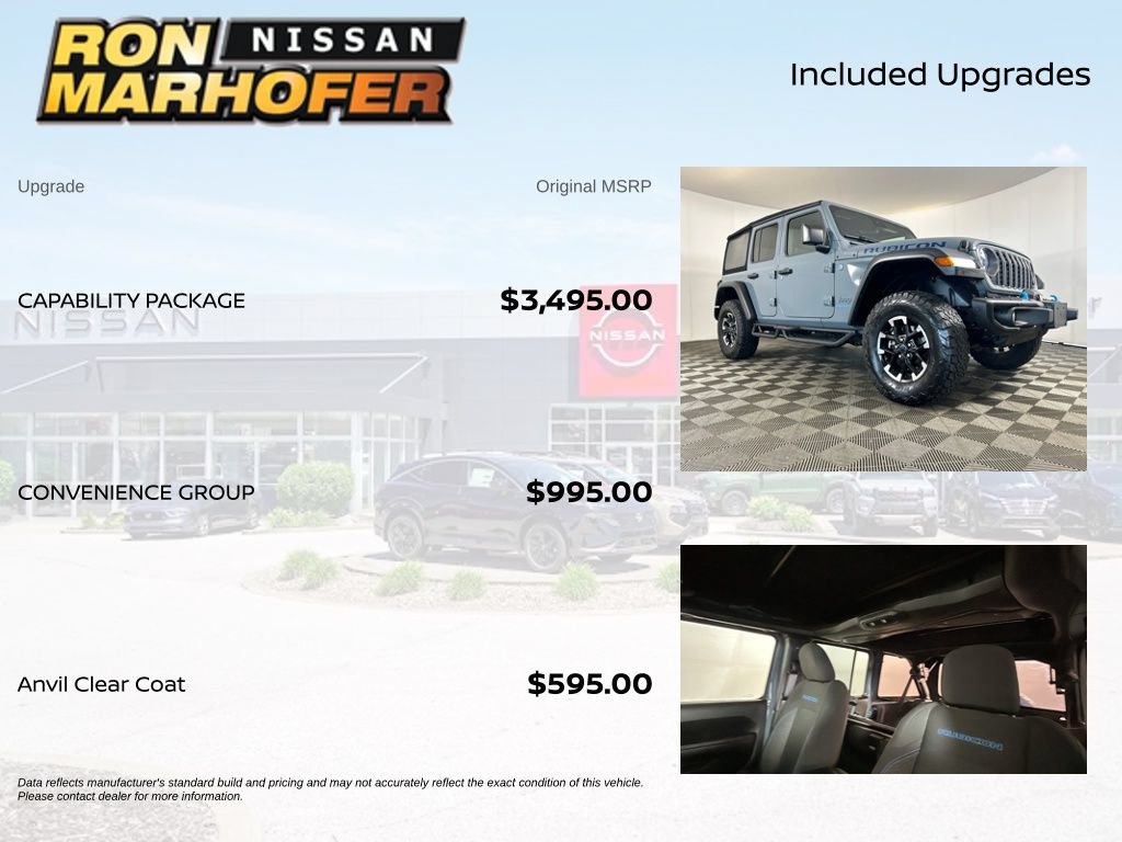 Used 2024 Jeep Wrangler Unlimited Rubicon 4xe w/ Capability Package AWD/4WD image 6