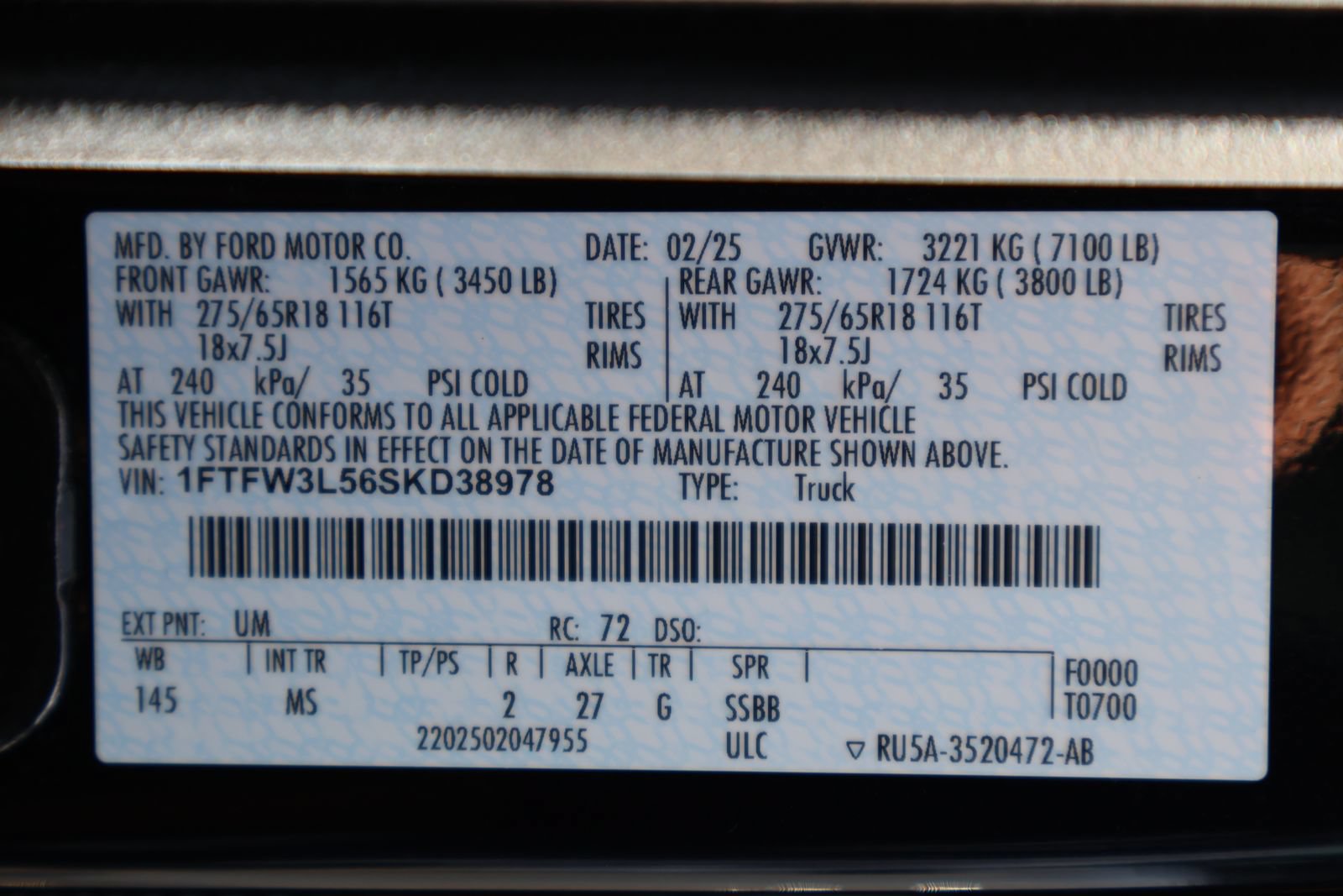 Used 2025 Ford F150 XLT w/ Equipment Group 301A Standard AWD/4WD image 27