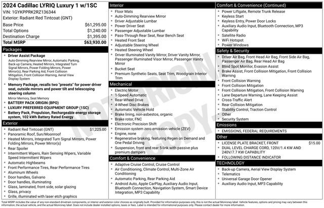 New 2024 Cadillac Lyriq Luxury video 2