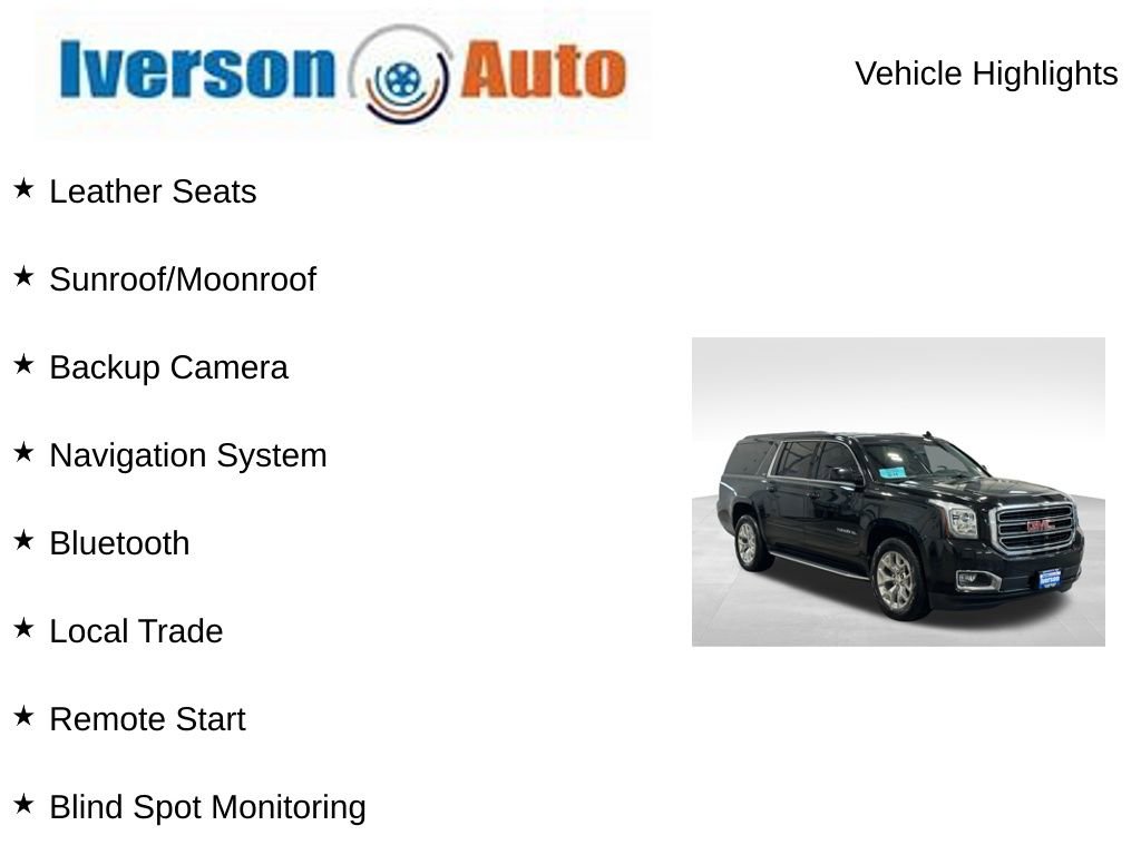 Used 2017 GMC Yukon XL SLT w/ HD Trailering Package AWD/4WD image 2