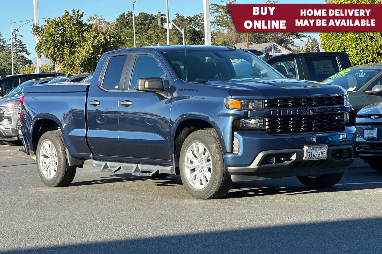 Used 2022 Chevrolet Silverado 1500 Custom w/ LPO, Dark Essentials Package