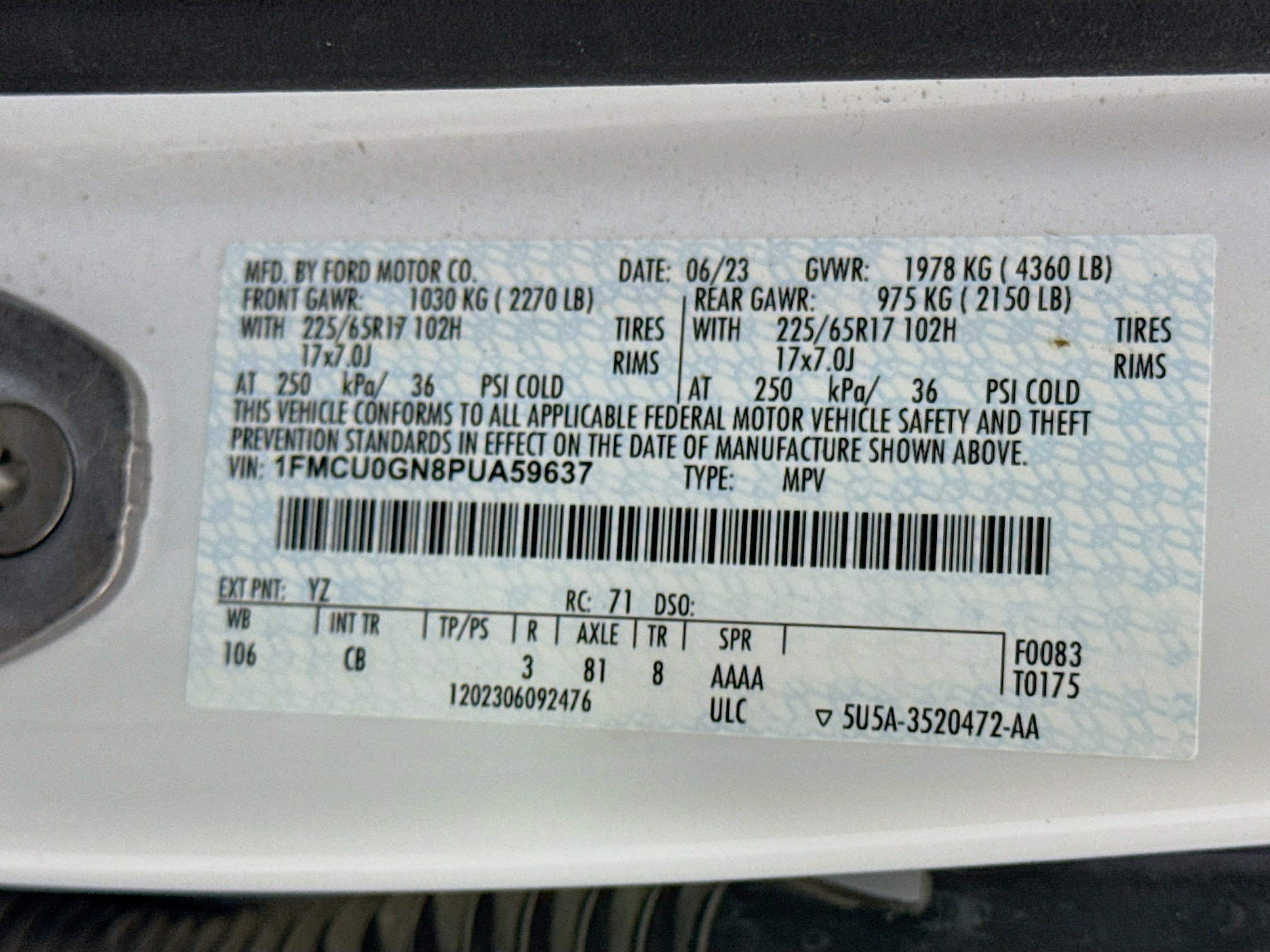 Used 2023 Ford Escape Active w/ Cold Weather Package FWD image 40
