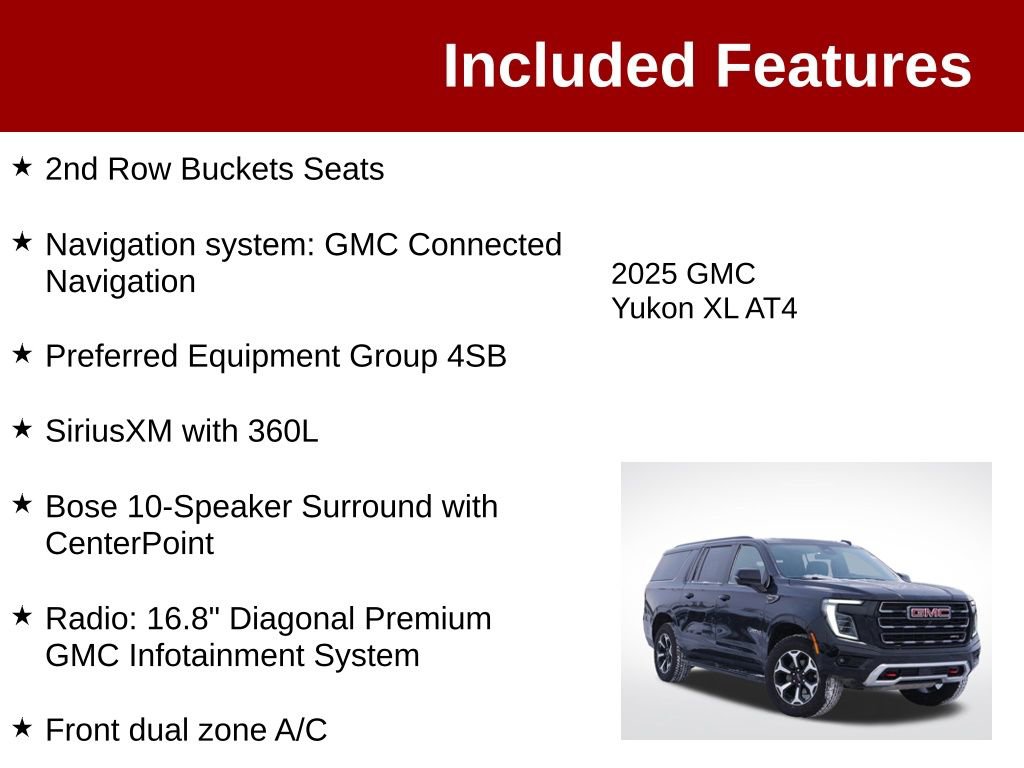 Used 2025 GMC Yukon XL AT4 AWD/4WD image 3