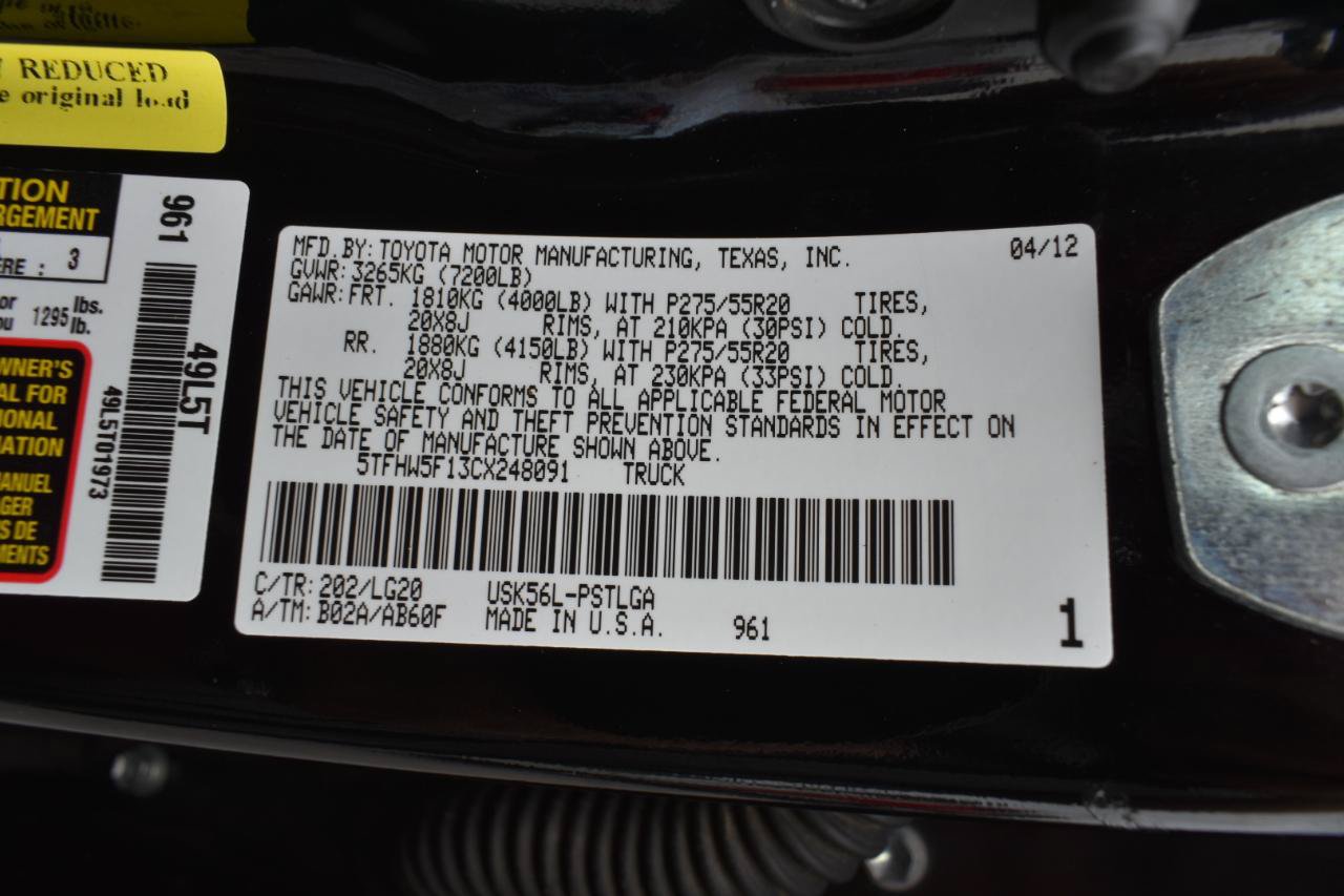 Used 2012 Toyota Tundra Limited w/ Platinum Pkg AWD/4WD image 48