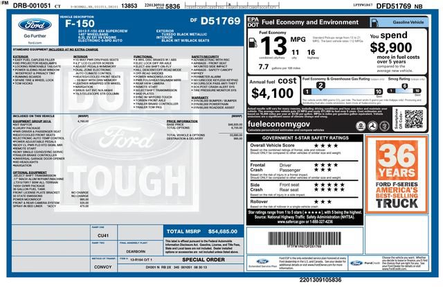 Used 2013 Ford F150 Raptor w/ Luxury Equipment Group AWD/4WD image 54