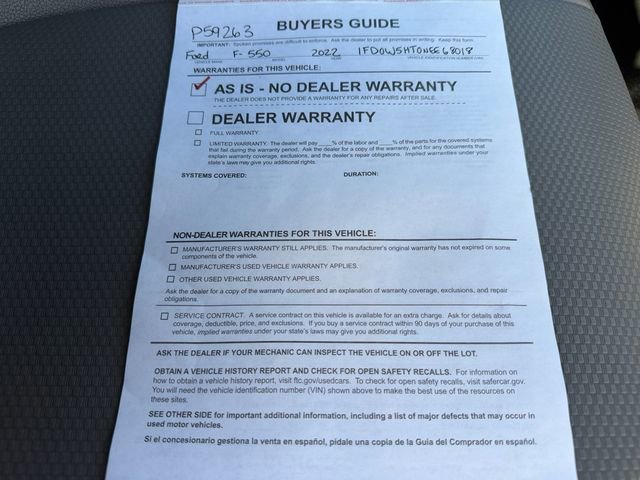 Used 2022 Ford F550 4x4 Crew Cab Super Duty image 44