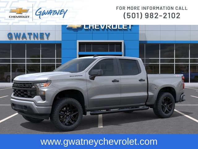 New 2026 Chevrolet Silverado 1500 Custom w/ Turbomax Blackout Package AWD/4WD image 2