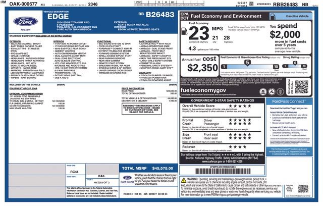 Used 2024 Ford Edge Titanium AWD/4WD image 32