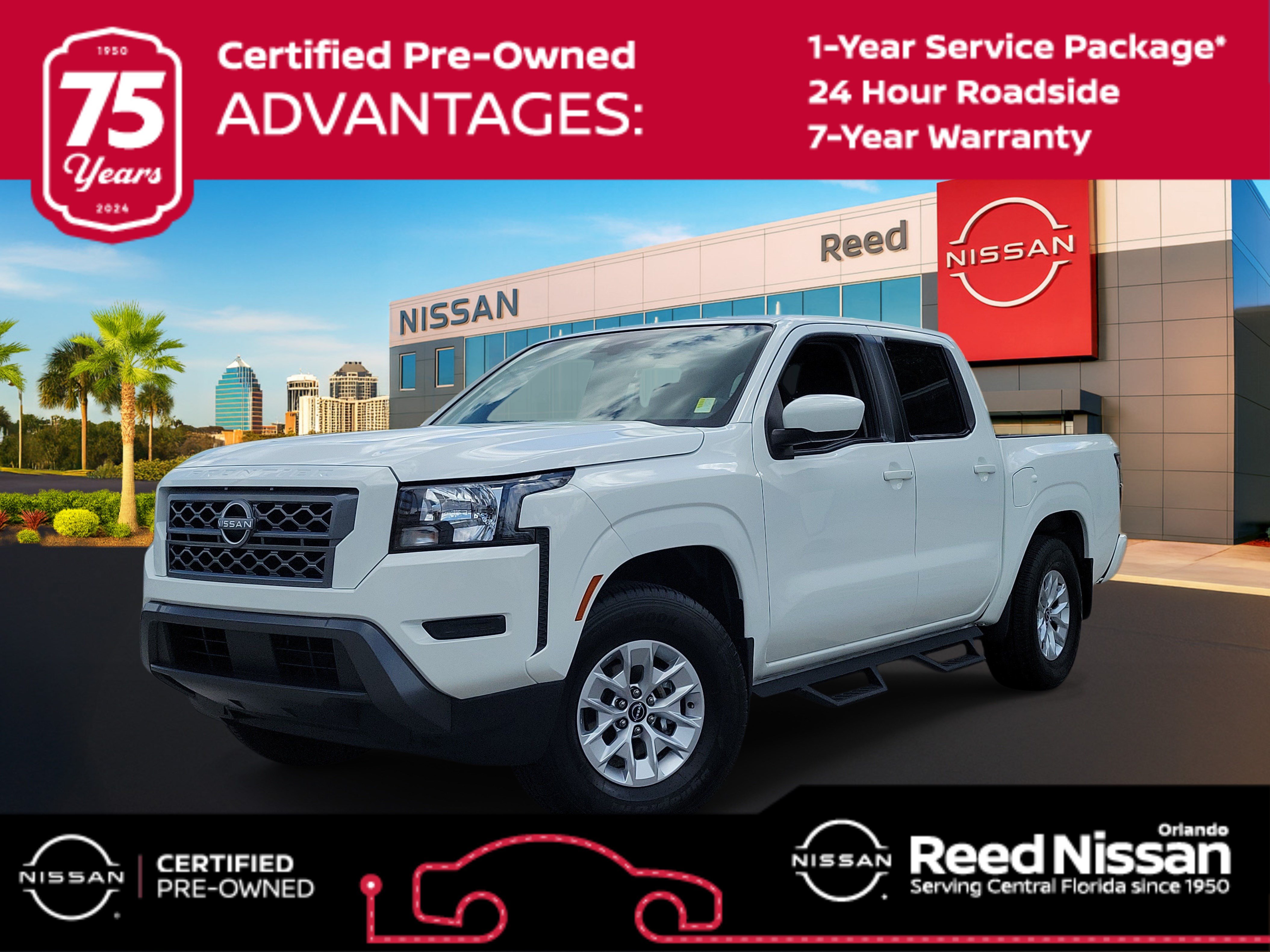 Certified 2024 Nissan Frontier SV w/ Technology Package RWD image 1