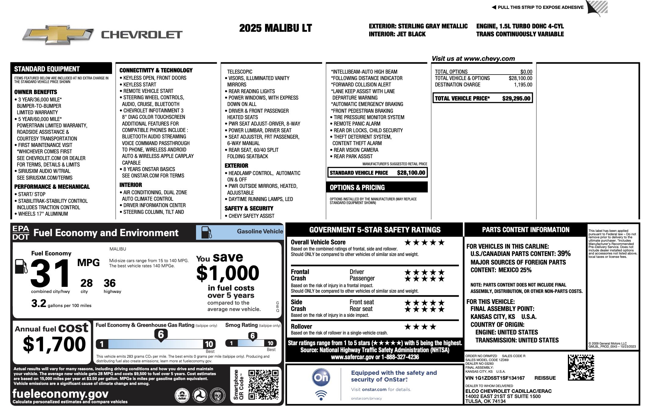 Used 2025 Chevrolet Malibu LT image 5