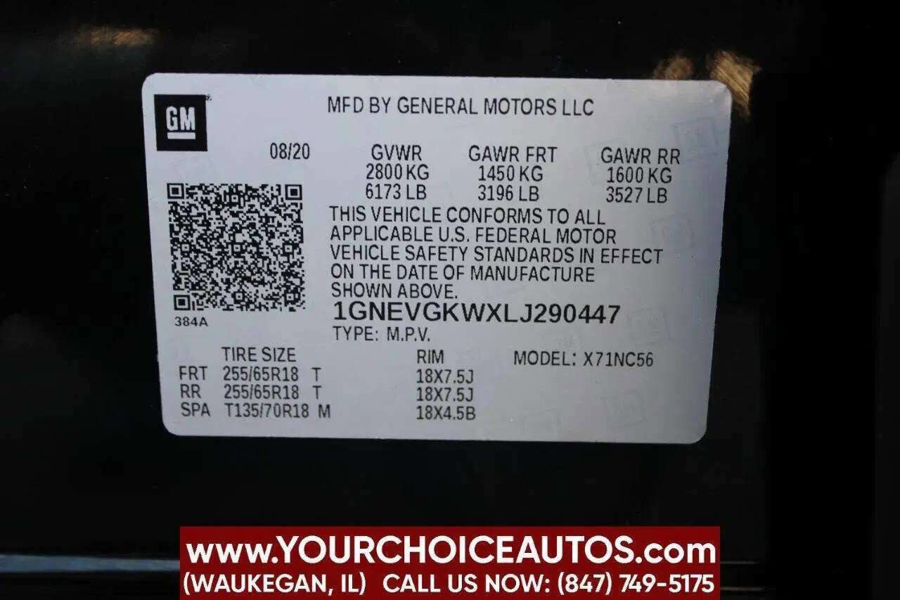 Used 2020 Chevrolet Traverse LT w/ Driver Confidence II Package image 29