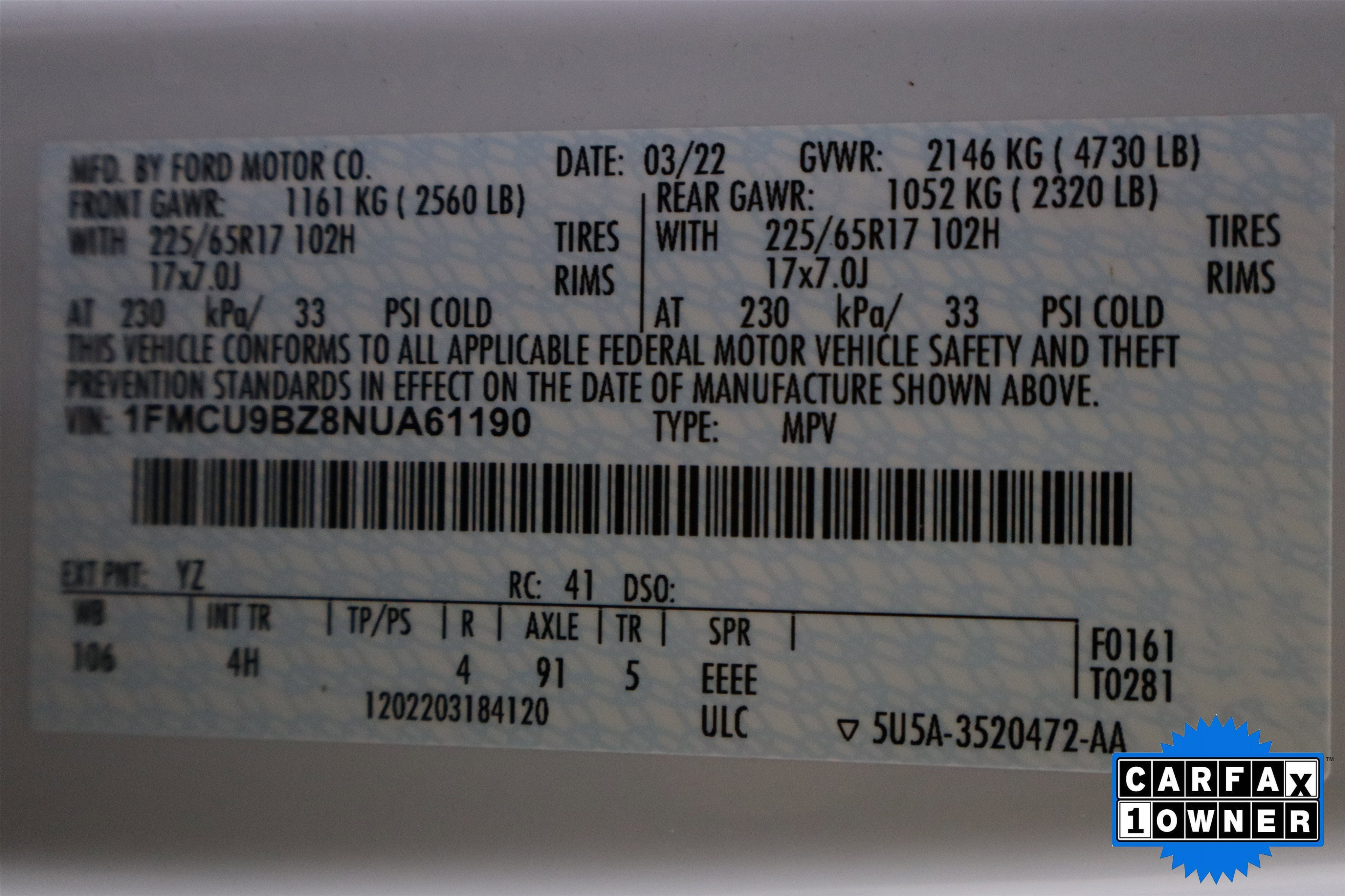 Used 2022 Ford Escape SE image 35