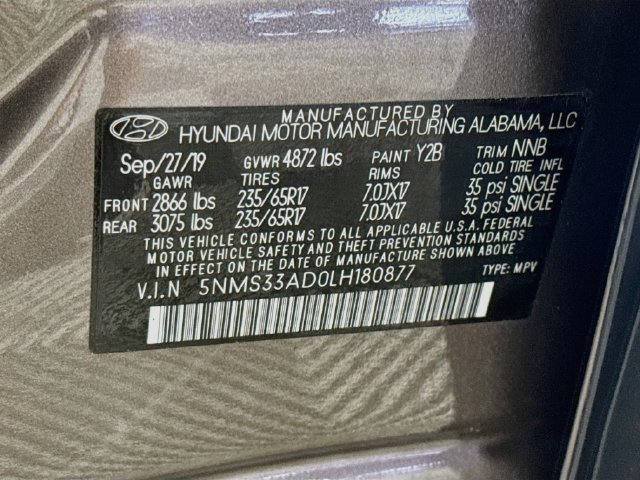 Used 2020 Hyundai Santa Fe SEL w/ Cargo Package FWD image 39
