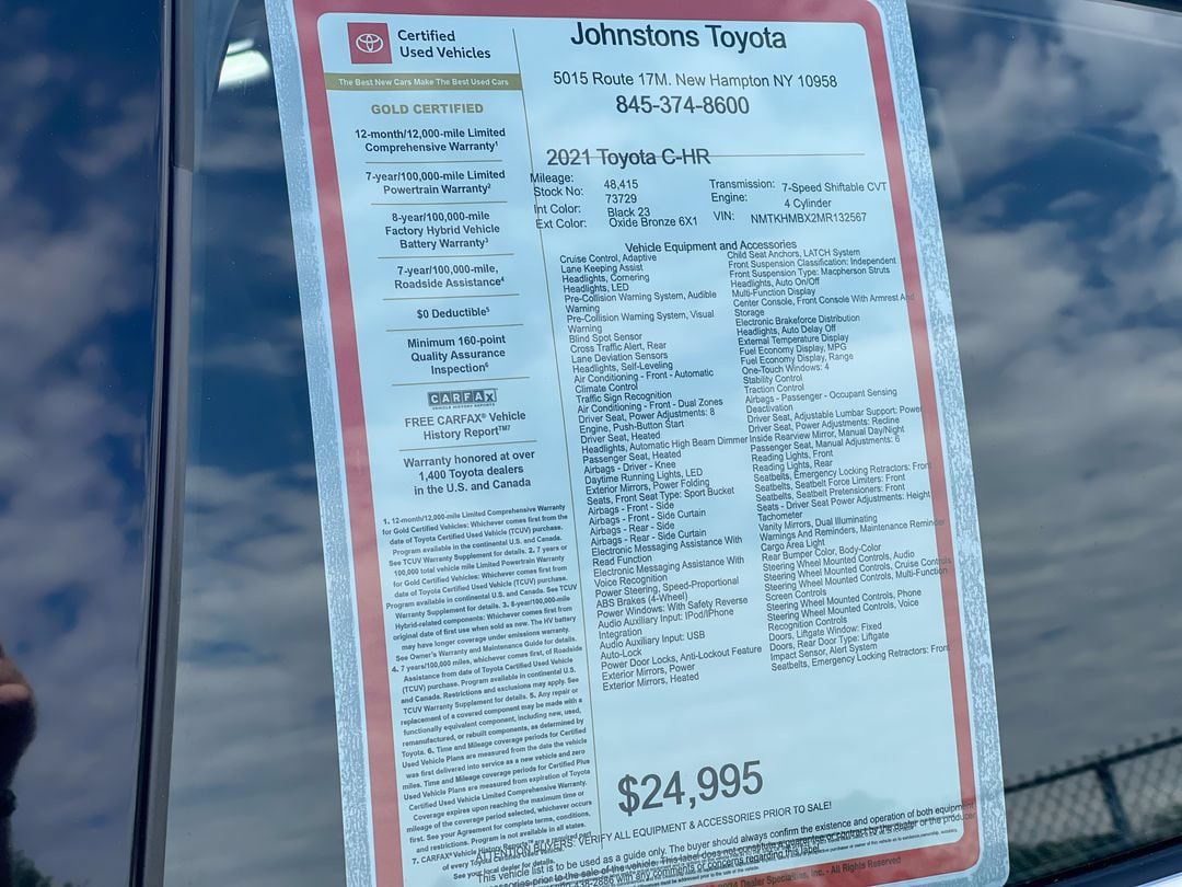 Certified 2021 Toyota C-HR Limited FWD image 3