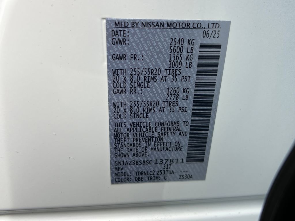 Used 2025 Nissan Murano SV w/ Cargo Package image 26