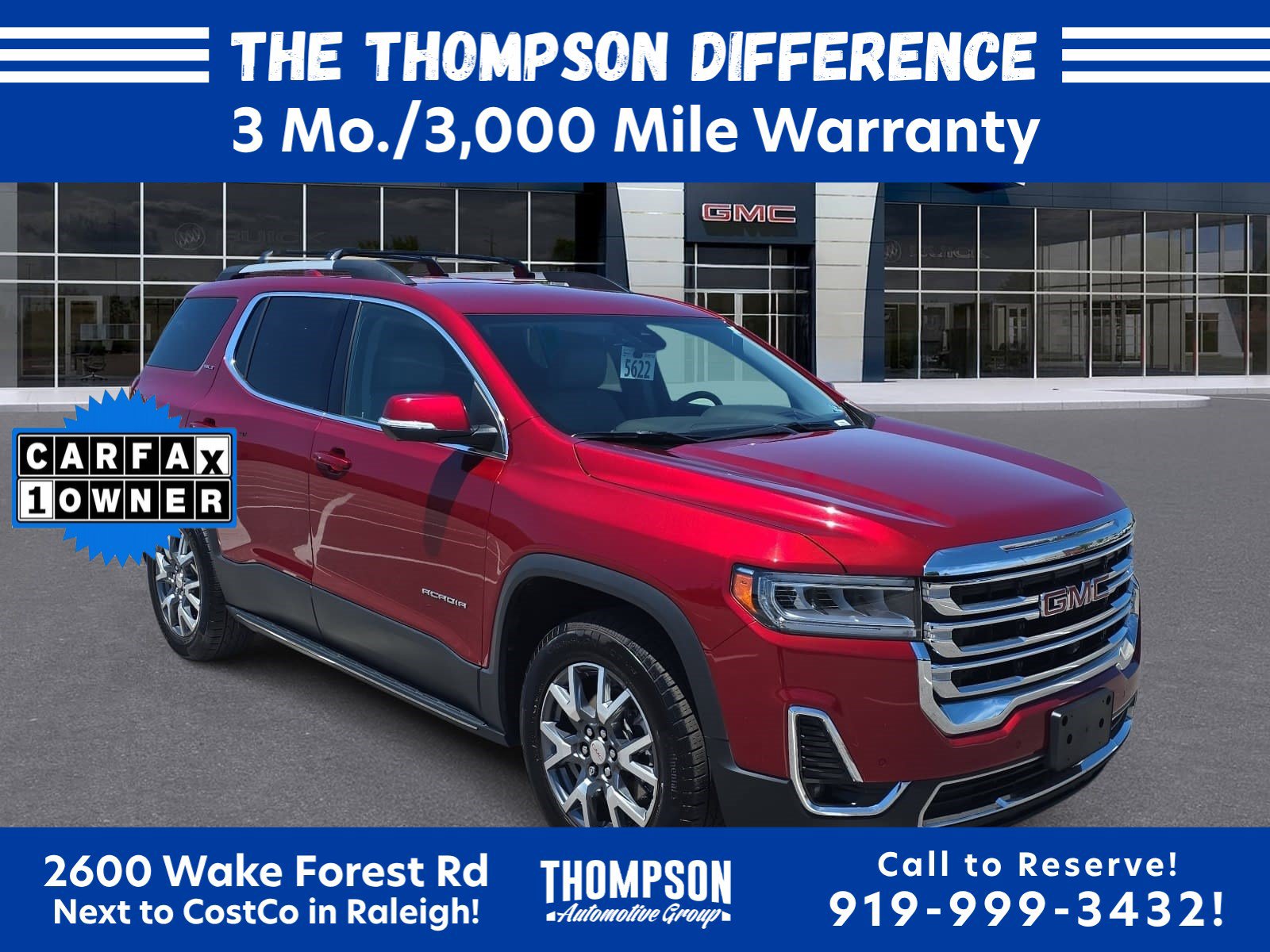 Used 2022 GMC Acadia SLT w/ Technology Package AWD/4WD image 1