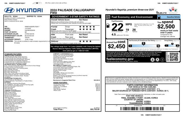 Used 2024 Hyundai Palisade Calligraphy FWD image 3