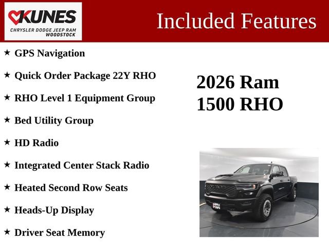 New 2026 RAM 1500 RHO w/ RHO Level 1 Equipment Group AWD/4WD image 3