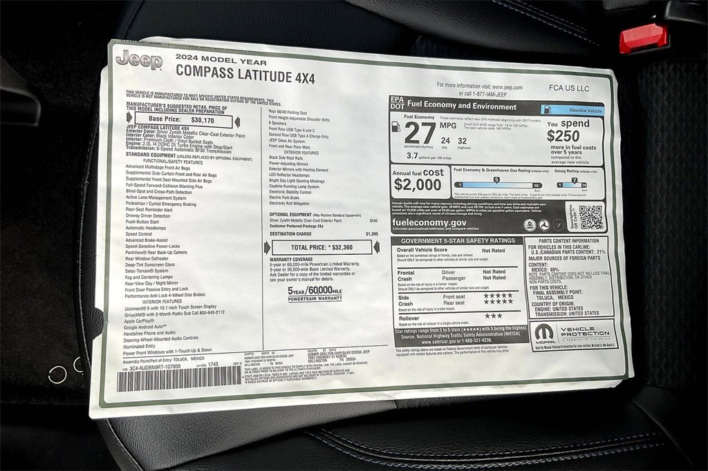 New 2024 Jeep Compass Latitude image 14