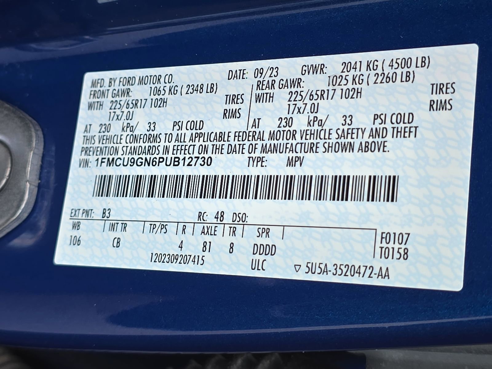 Used 2023 Ford Escape Active w/ Tech Pack #2 image 40