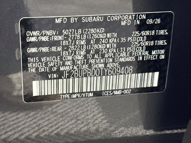 New 2026 Subaru Outback Premium AWD/4WD image 32