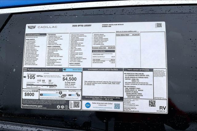 New 2026 Cadillac Optiq Luxury 1 image 15