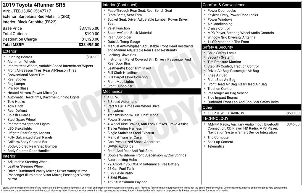 Used 2019 Toyota 4Runner SR5 image 31