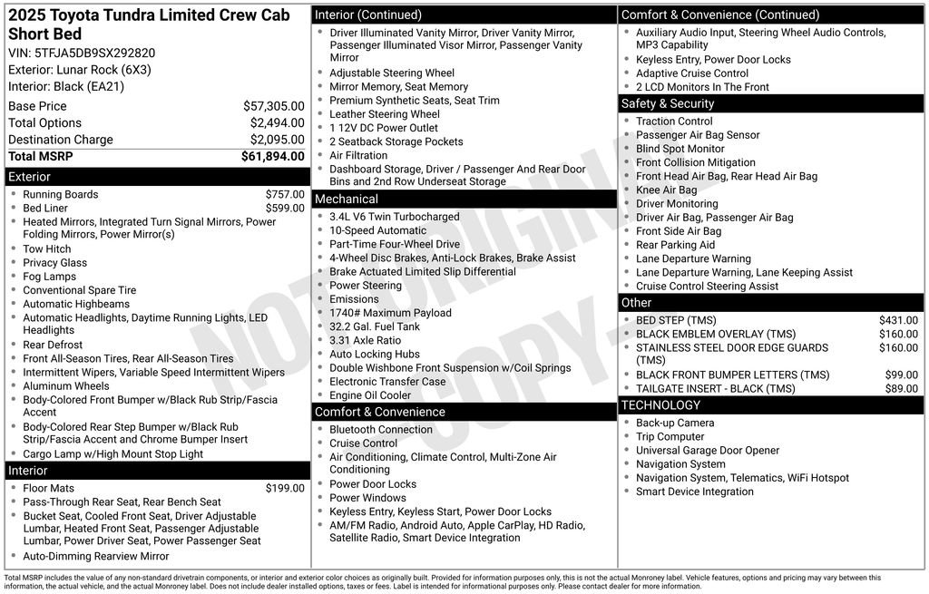 Used 2025 Toyota Tundra Limited image 3