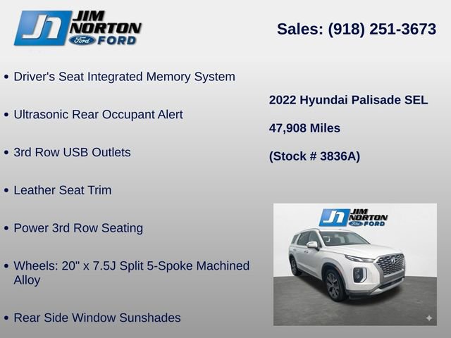 Used 2022 Hyundai Palisade SEL w/ Premium Package FWD image 18