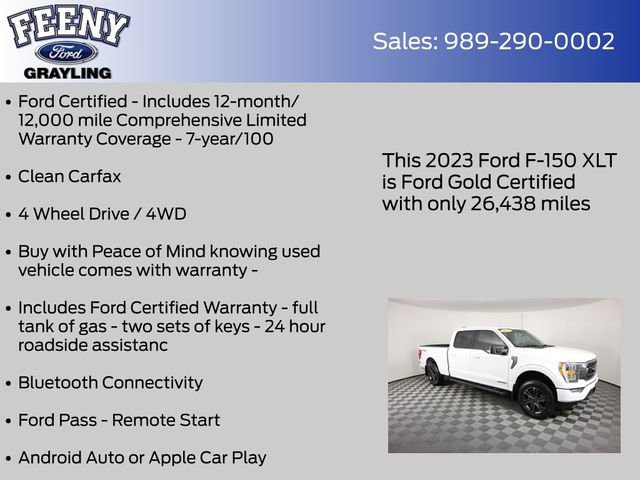 Certified 2023 Ford F150 XLT w/ Equipment Group 302A High AWD/4WD image 4