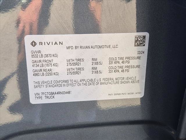 Used 2024 Rivian R1T Adventure Dual AWD/4WD image 24