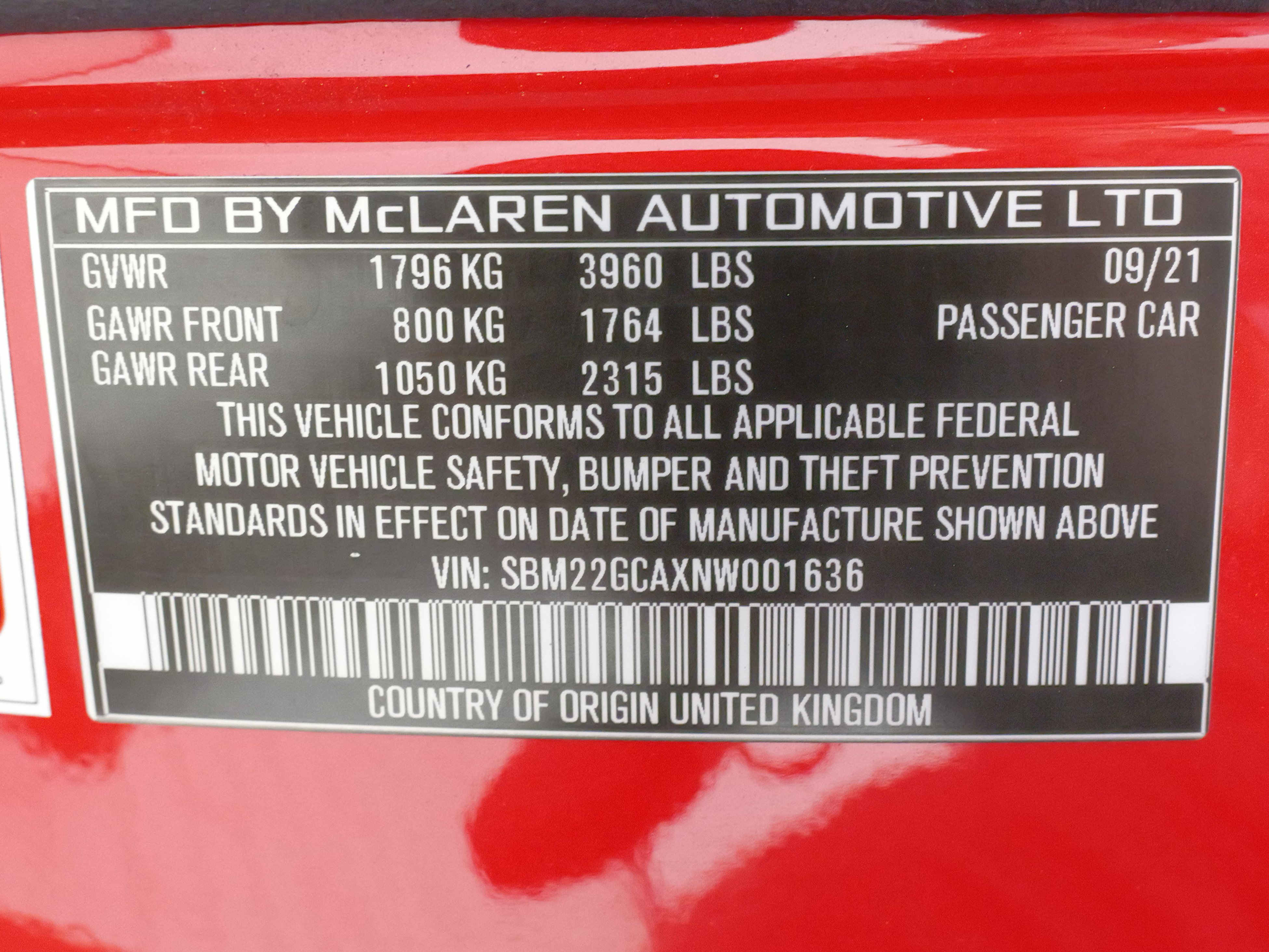 Used 2022 McLaren GT RWD image 70