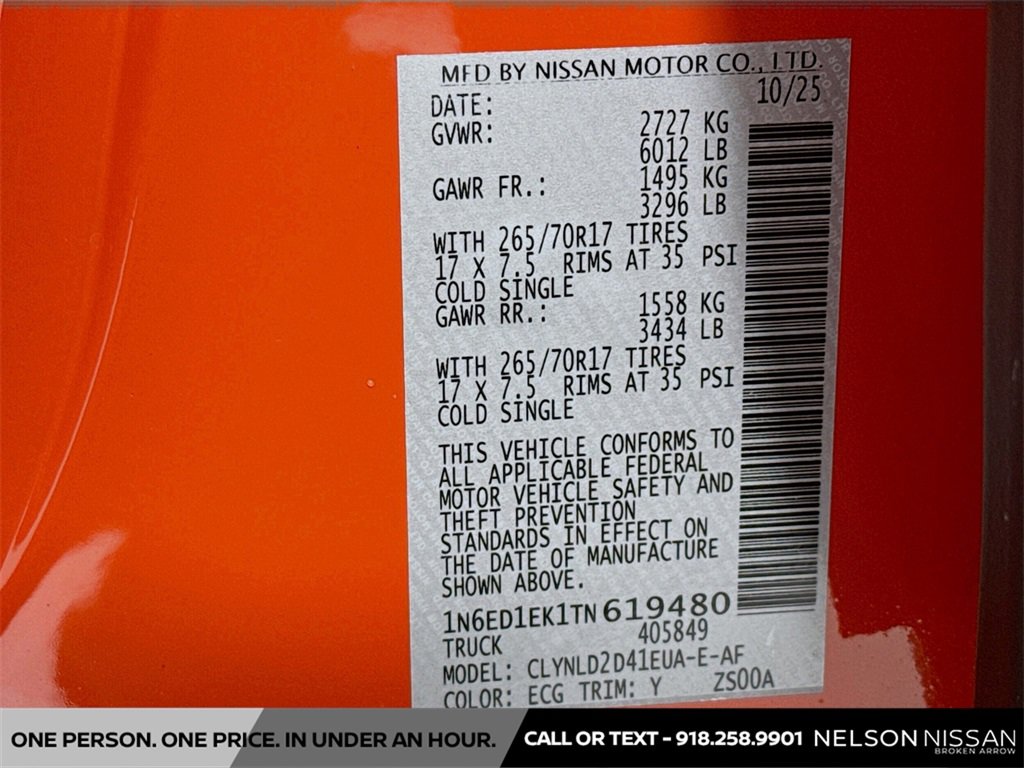 New 2026 Nissan Frontier PRO-4X w/ Pro Premium Package image 33